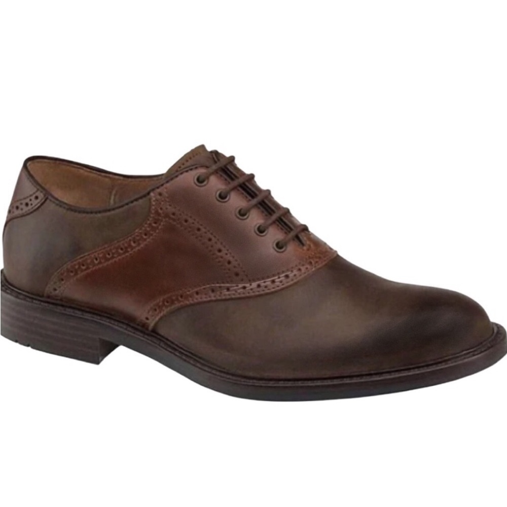 Johnston and Murphy Men’s Tabor Brown Waterproof Oxfords Size 10M